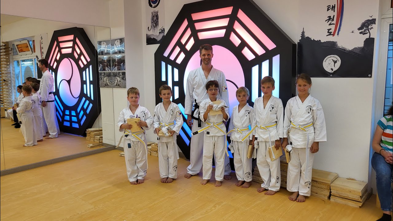 WinTaekwondo Kup-Prüfungen Juli 2023 Weißgurt bis Grün-Blaugurt