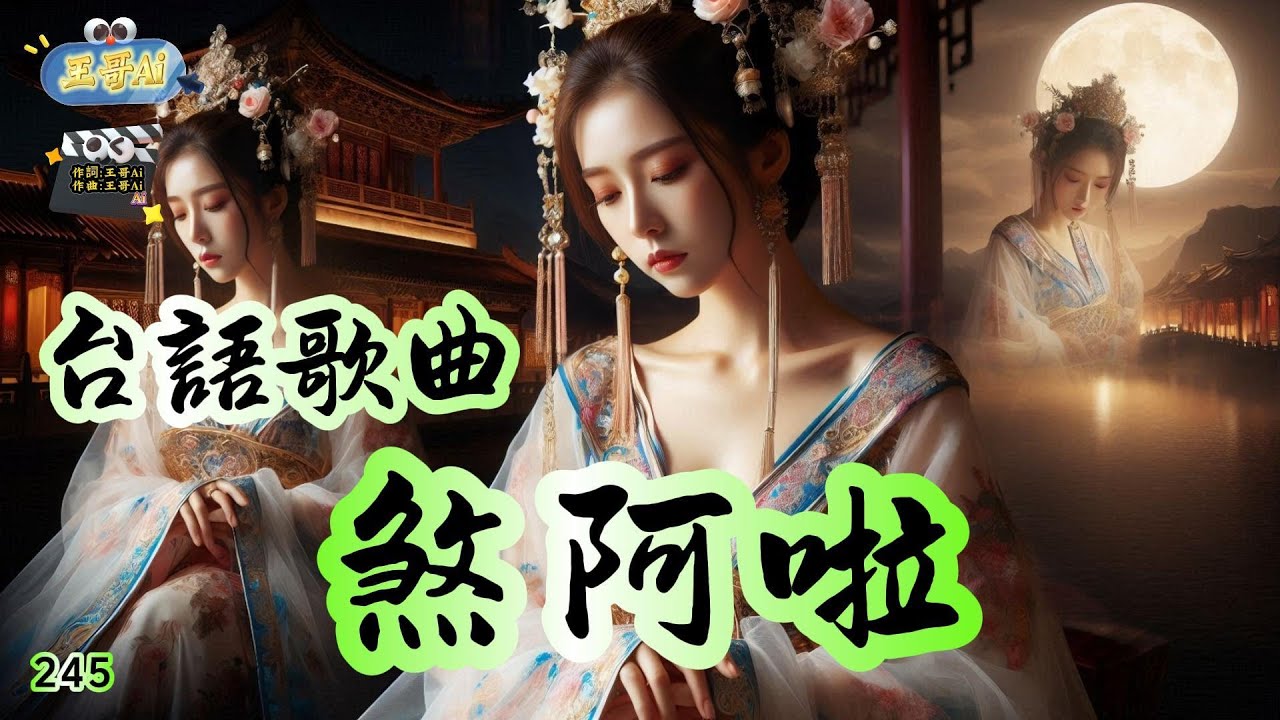 台語歌曲(245.煞阿啦)再會啦 寄付青春的人.無情的話毋願講.若是你對阮已經無望.目屎滴落無聲響.煞阿啦 寄付青春的人.有情 #王哥Ai #原創歌曲 #閩南語流行歌曲 #台語歌曲 #音樂 #ai歌手