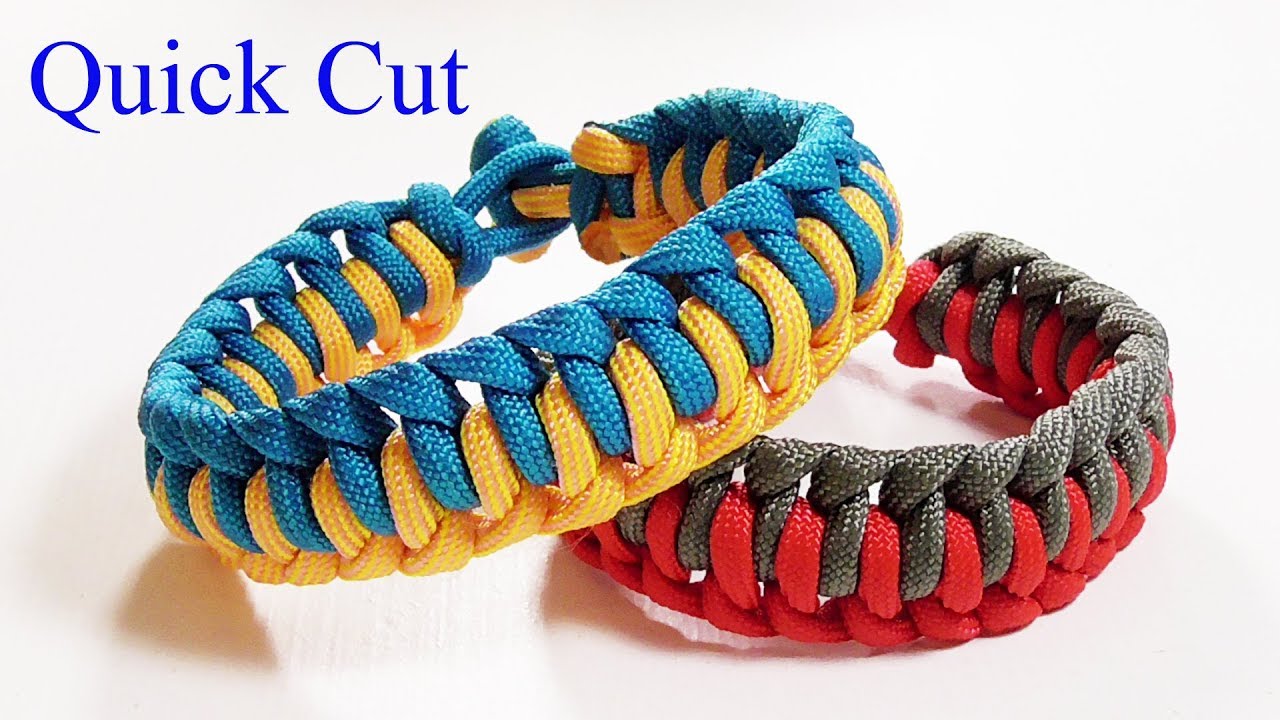 Paracord Bracelet: Single Genoese Bracelet Design - Quick Cut