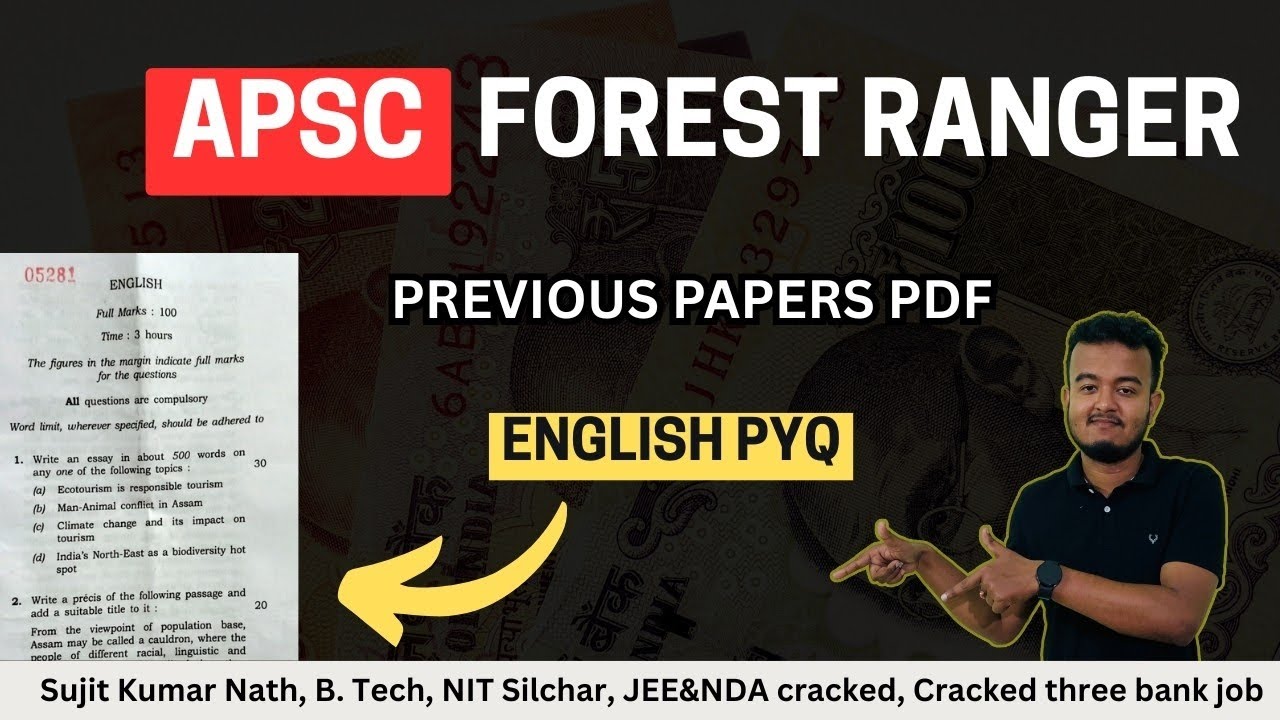 APSC forest ranger 2025 || English Previous Paper Analysis