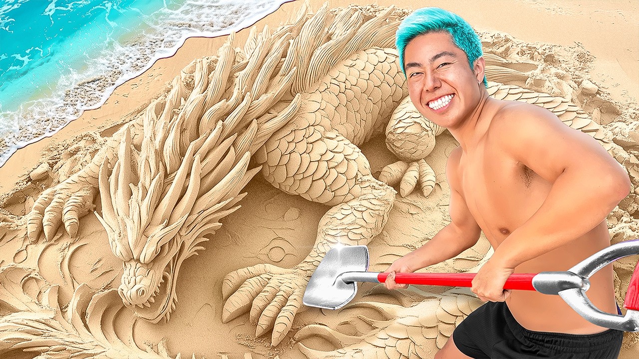 I Built 6 Sand Sculptures On An Island!