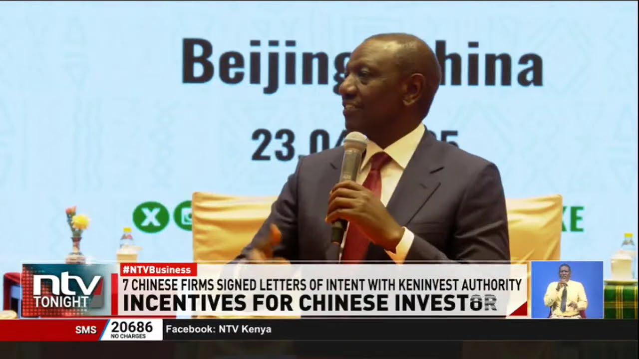 President Ruto dangles a series of incentives to Chinese investors