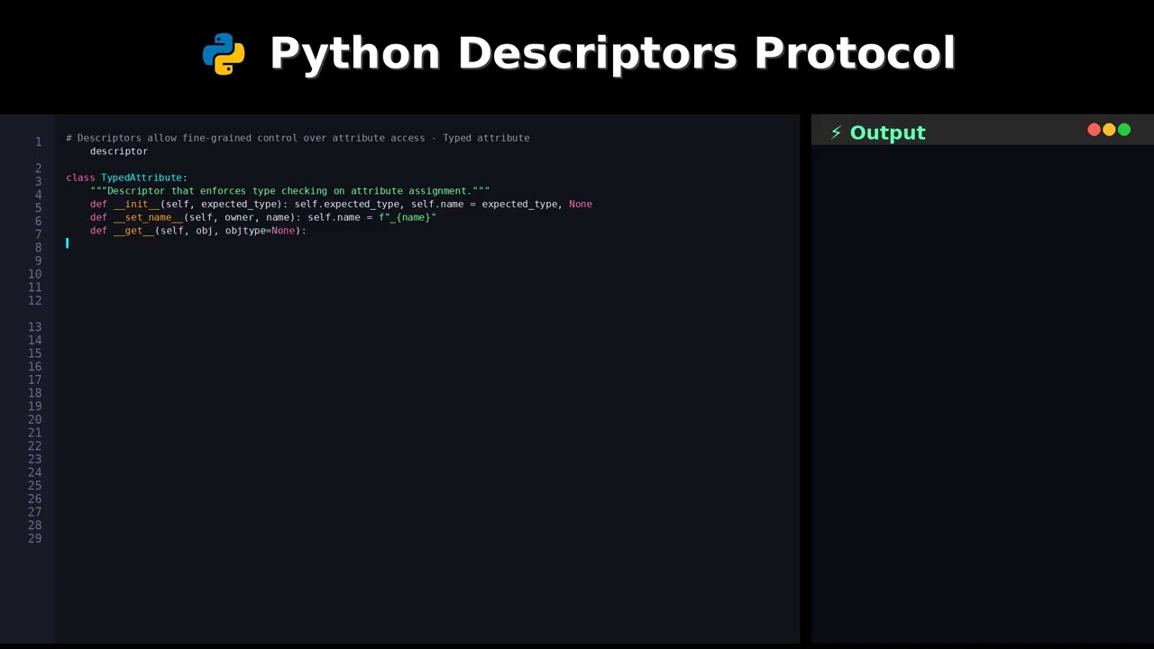 Python Descriptors Protocol #coding
