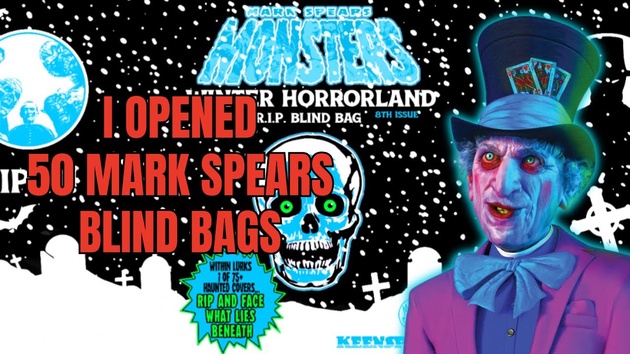 Я открыл 50 пакетиков-сюрпризов MARK SPEARS Winter Horrorland.