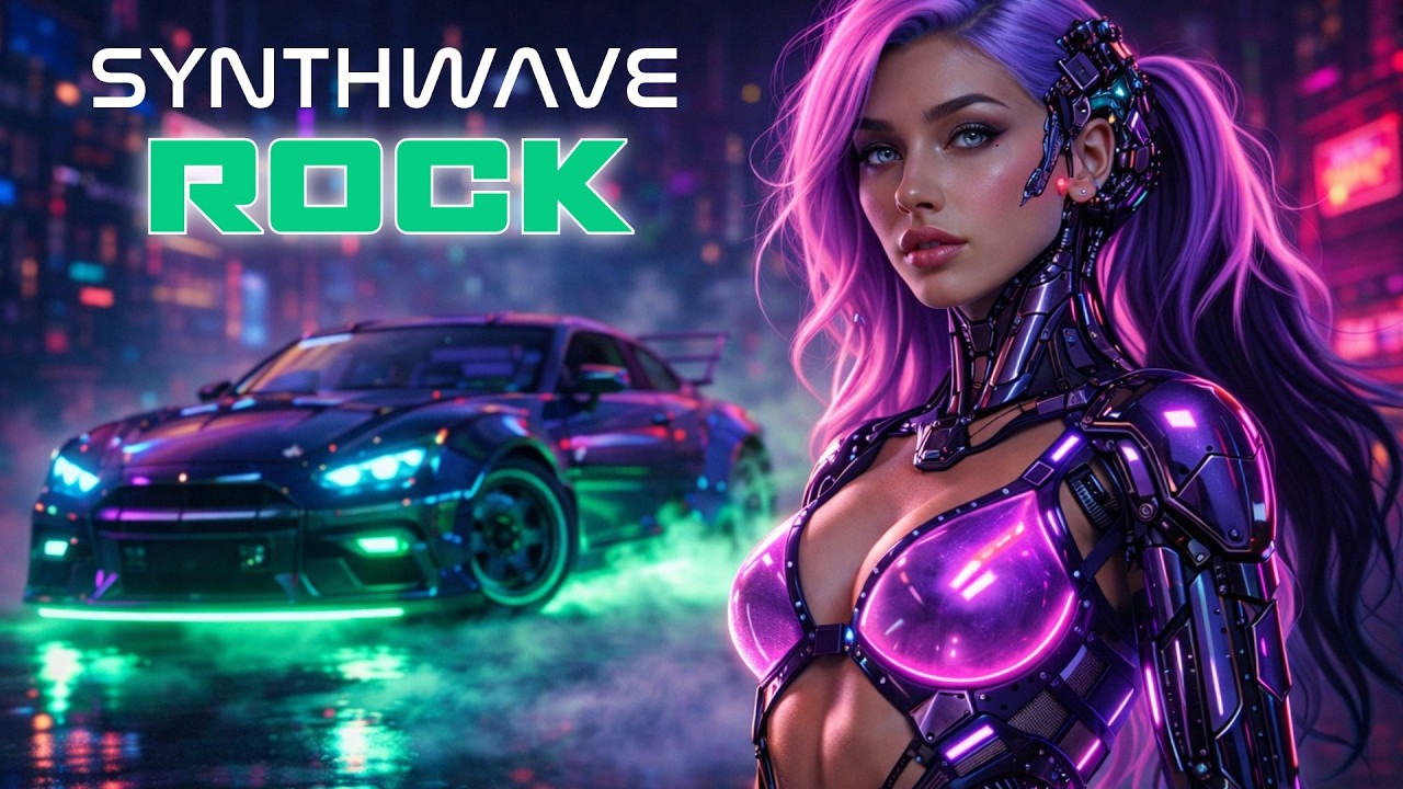 Neon Night Drift – Retro Rock with Synthwave Drive