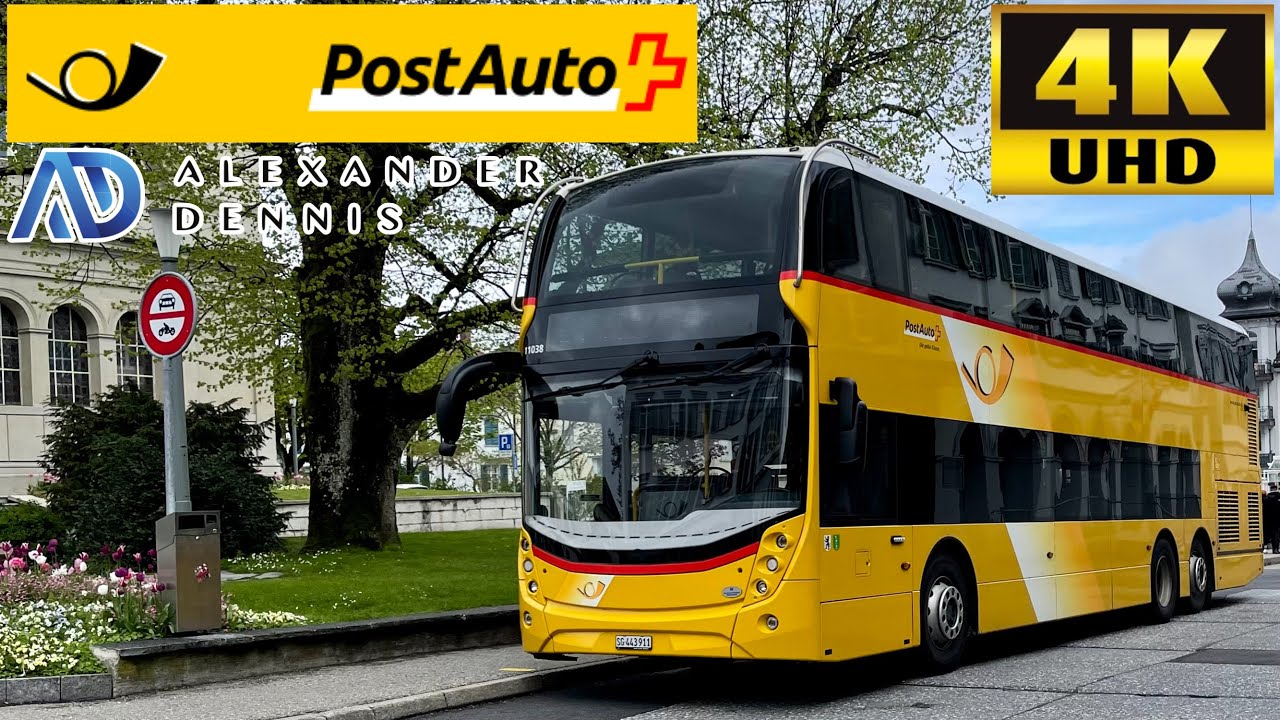 [PostAuto Switzerland: 120 Heiden to Engelburg via Grub, Eggersriet & St. Gallen]Dennis Enviro500MMC