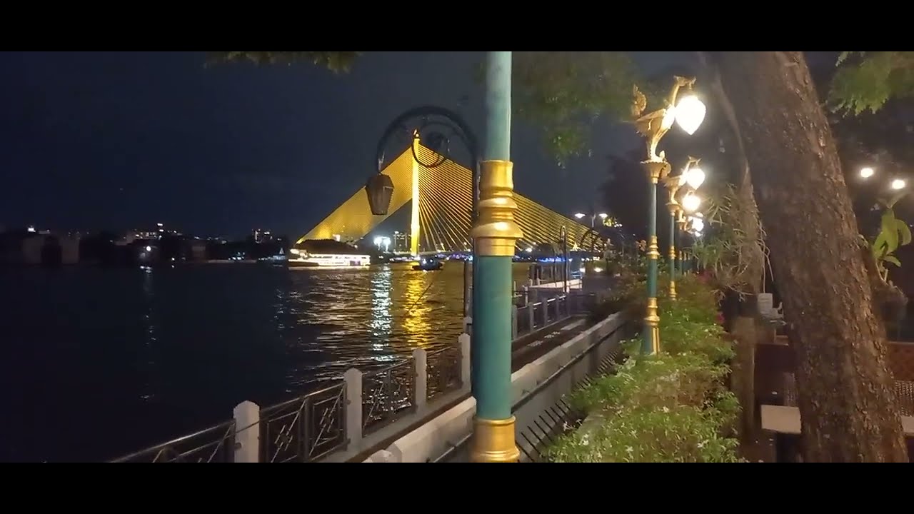 Bangkok, New Siam Riverside at night