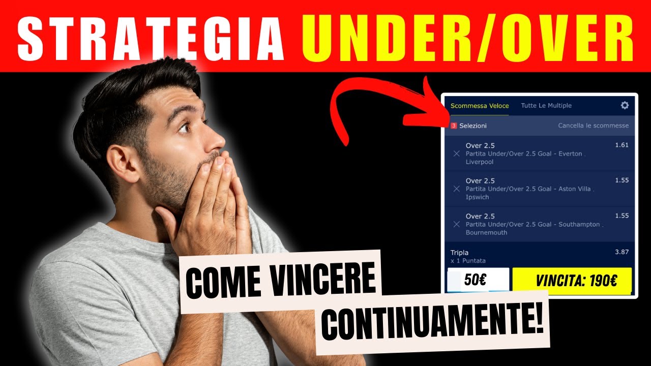 Strategia Scommesse Serie A Under/Over per Vincere nel lungo termine