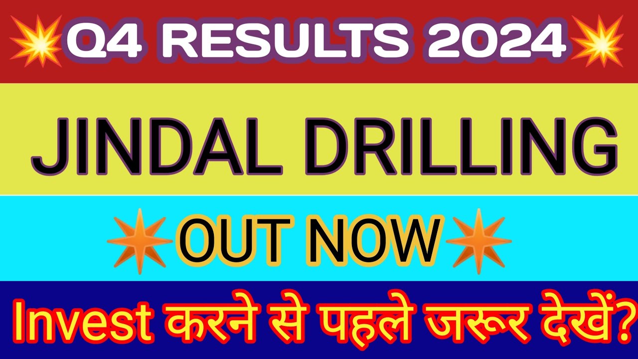 Jindal Drilling Q4 Results 2024 🔴 Jindal Drilling Results 🔴 Jindal Drilling Latest News