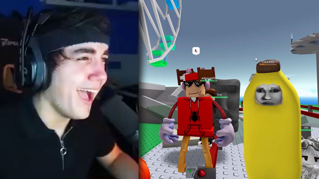 ROIER JUEGA ROBLOX CON EL MARIANA Y RIVERS !!
