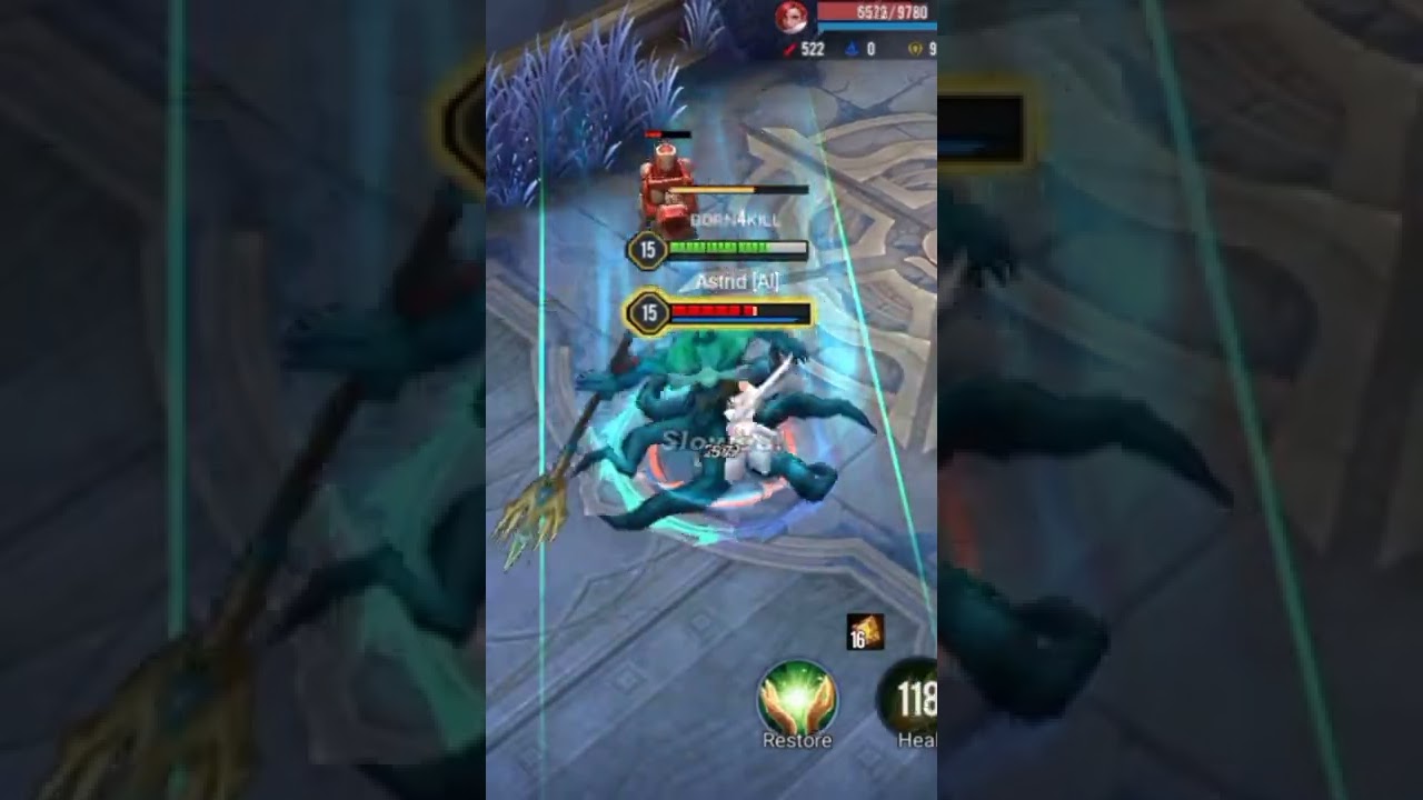 clash of titans - sea monster (crest) vs astrid#aov#leagueoflegends #moba