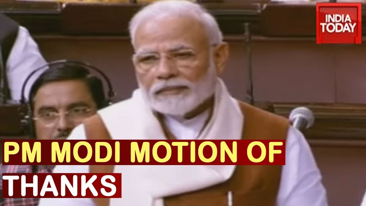 PM Modi's Motion of Thanks Speech In the Rajya Sabha | Watch FULL