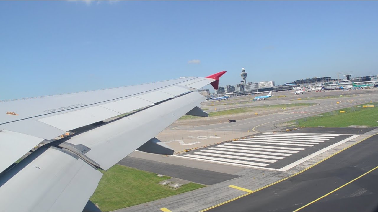 Royal Jordanian A320 Takeoff From Amsterdam (AMS)