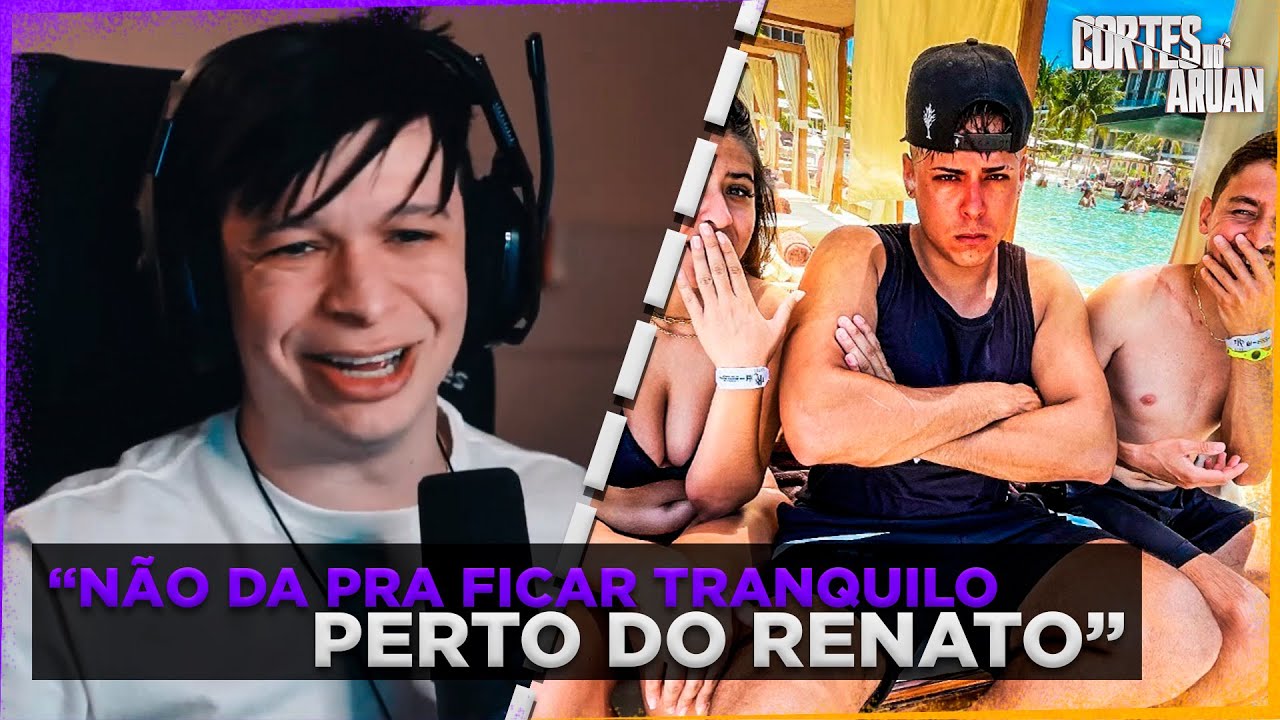 ARUAN REAGE A ESTA VIAGEM ESTA MUITO ESTRANHA 😡 (RENATO GARCIA) - Cortes do Aruan