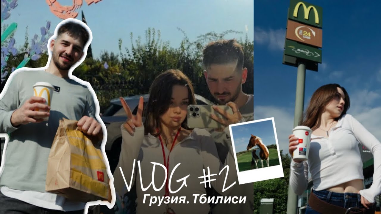 ВЛОГ ГРУЗИЯ #2: встретили лошадей, побывали в храмах и затащили меня на фуникулер 