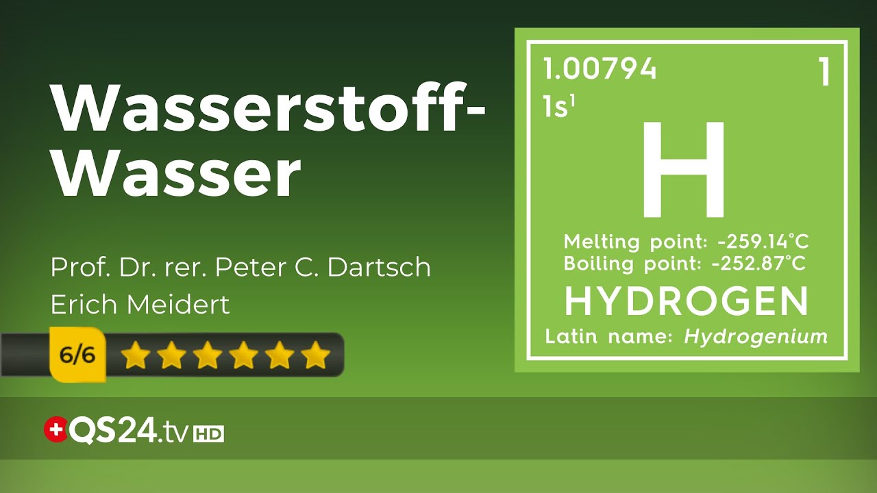 Wasserstoff-Wasser wissenschaftlich gepr&uuml;ft | Prof. Dr. Peter C. Dartsch | Naturmedizin | QS24