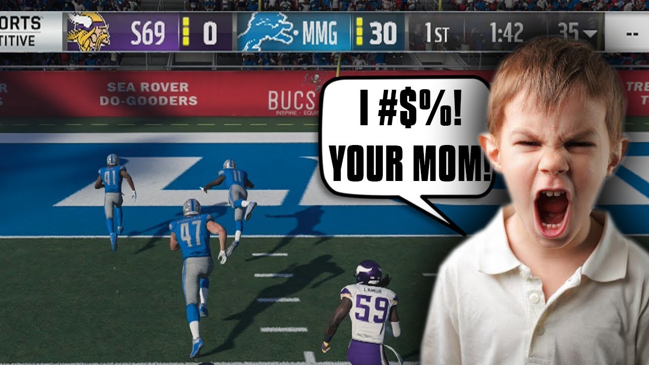 HE SAID WHAT!? 8 YEAR OLD TRASH TALKER GETS EXPOSED! Madden 18