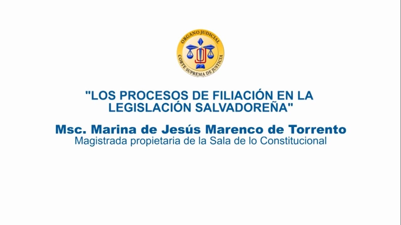 Procesos de filiación en la Legislación Salvadoreña