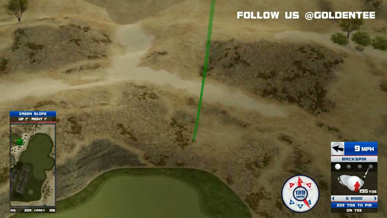 Golden Tee Great Shot on Acoma Mesa!