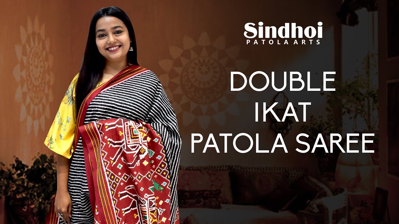 Patola Saree | Double Ikat Patola Saree   | Patan Patola Saree | Pure Silk Patola Saree