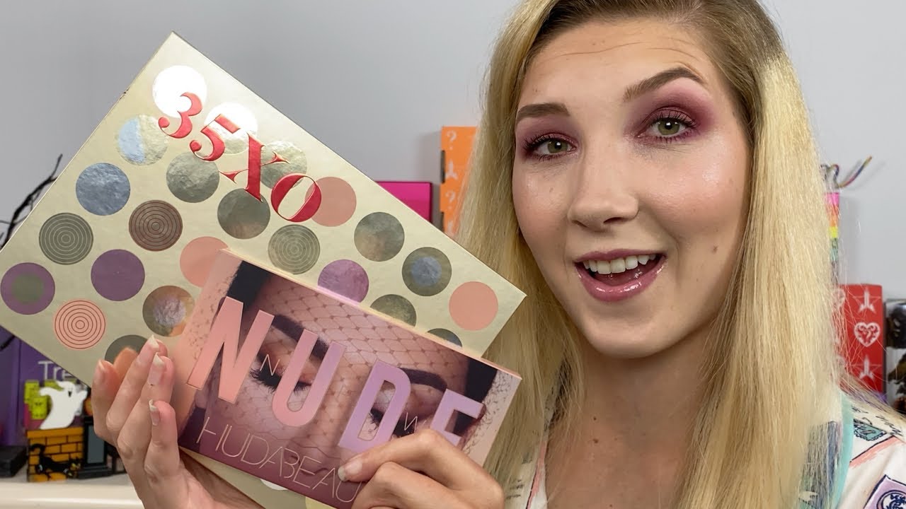 Morphe 35XO COMPARED TO Huda New Nudes Palette