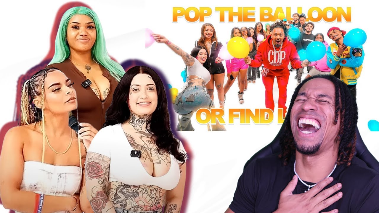 CRAZY ENDING!! Pop The Least Attractive Persons Balloon Or Find Sneaky Link (TPindell Reacts)
