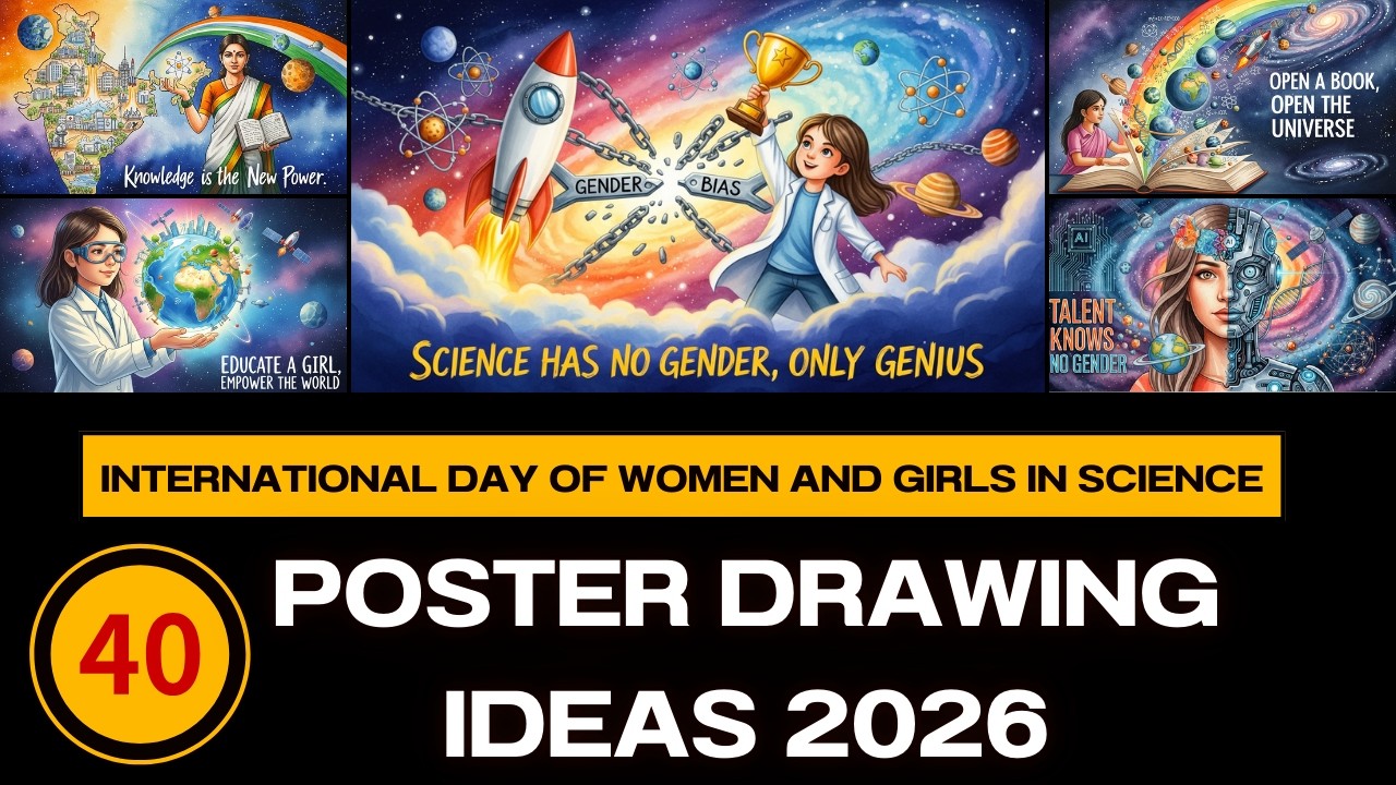 40 International Day of Women and Girls in Science Poster Drawing Ideas | Posters 2026