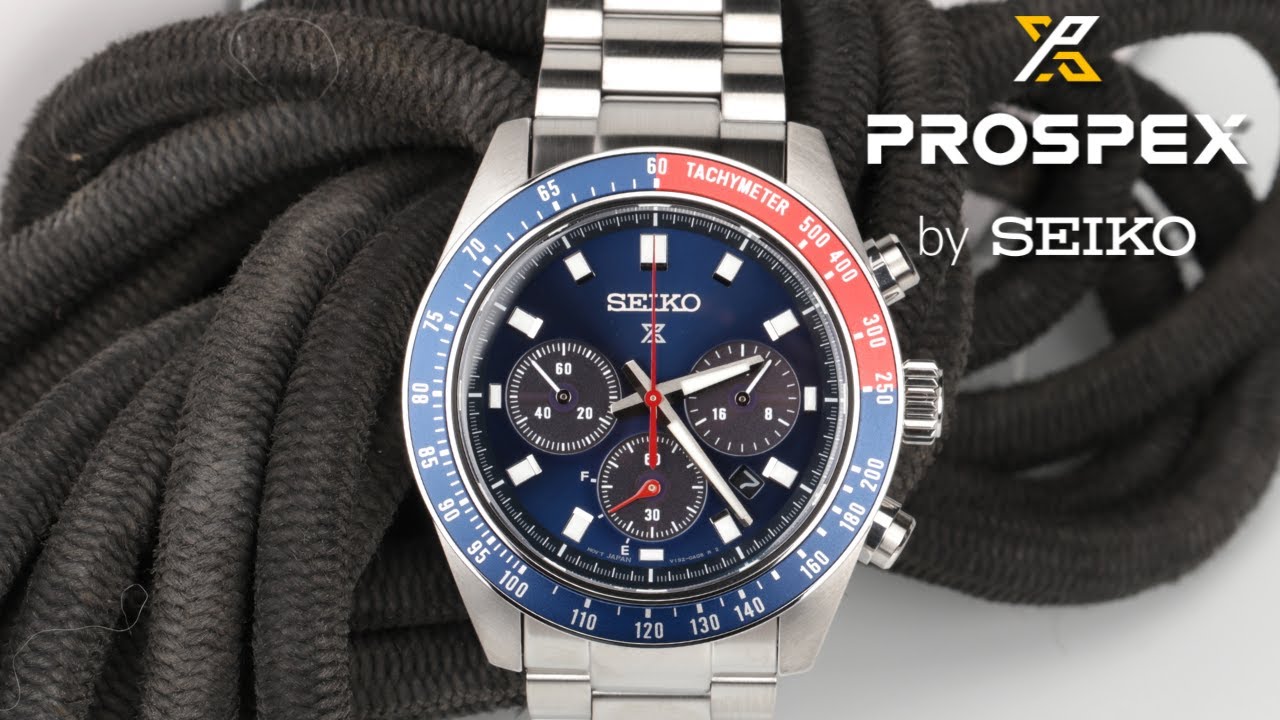 Японский хронограф SEIKO PROSPEX SPEEDTIMER Go Large Solar Chronograph SSC913 | Style-Time