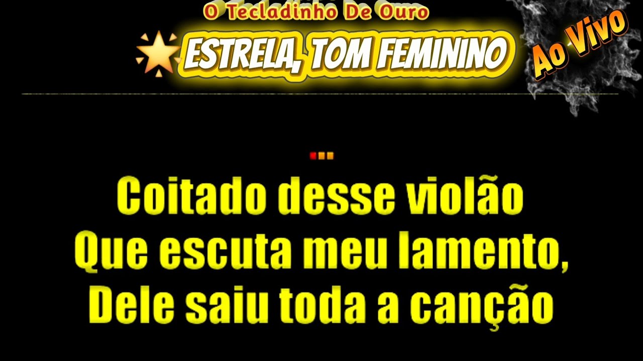 karaokê da musica estrela no tom feminino, Playback grátis