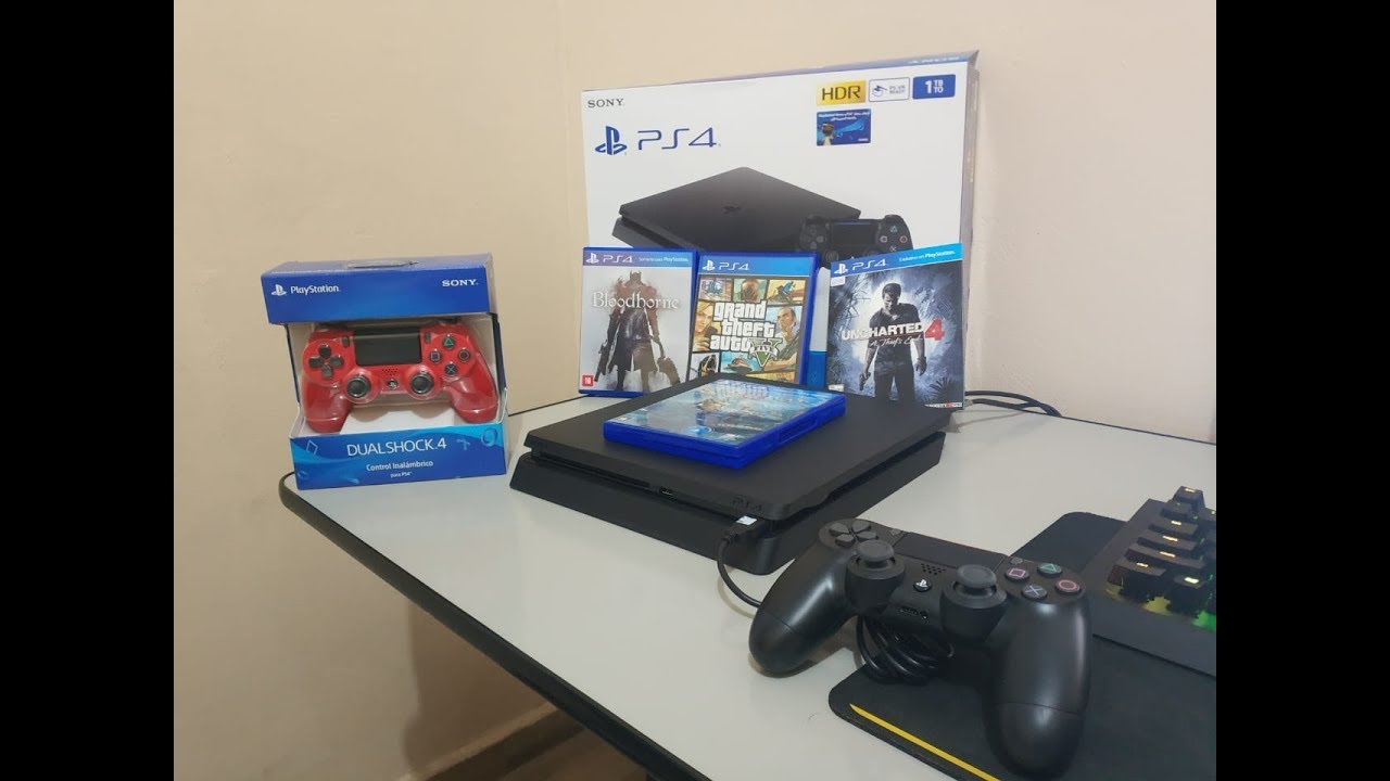 COMPREI UM PS4 - UNBOXING  (PLAYSTATION 4)