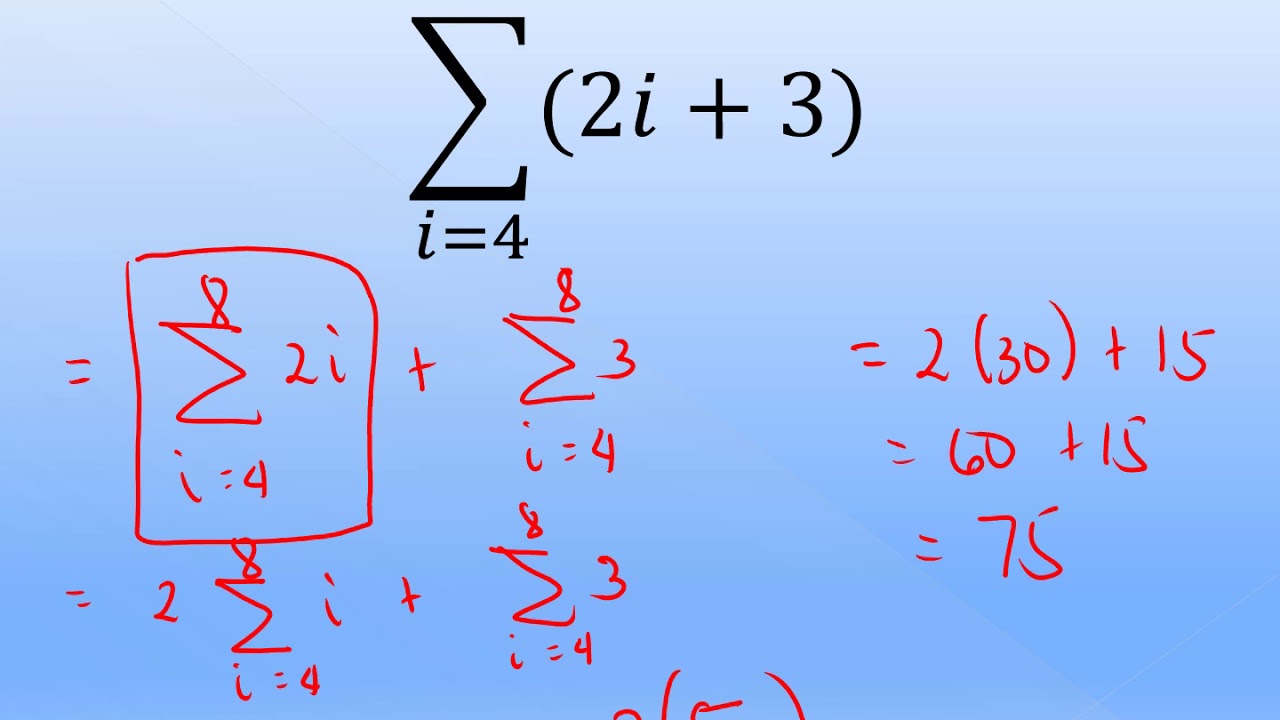 SIGMA NOTATION   Tagalog