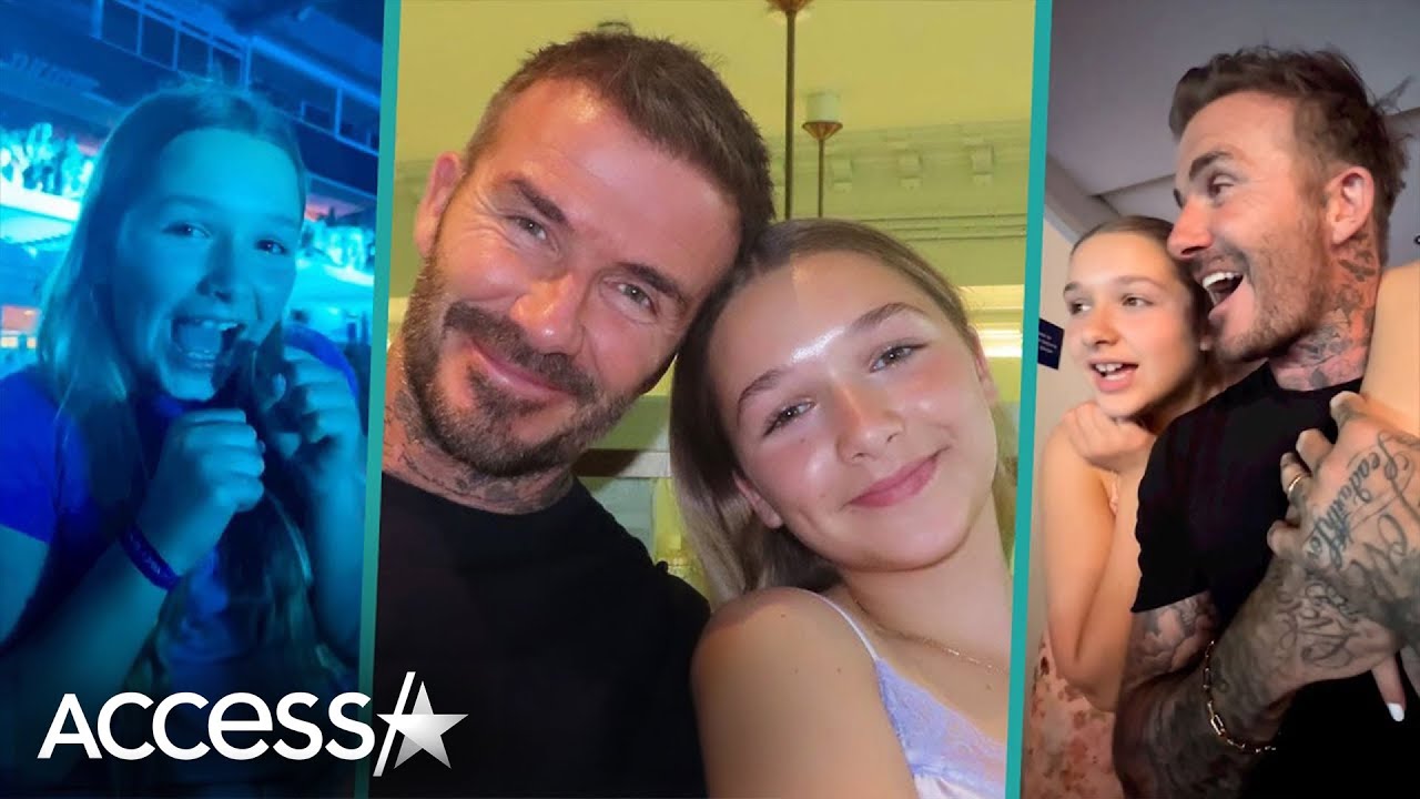 Милейшие моменты Дэвида Бекхэма в отношениях с его дочерью Харпер