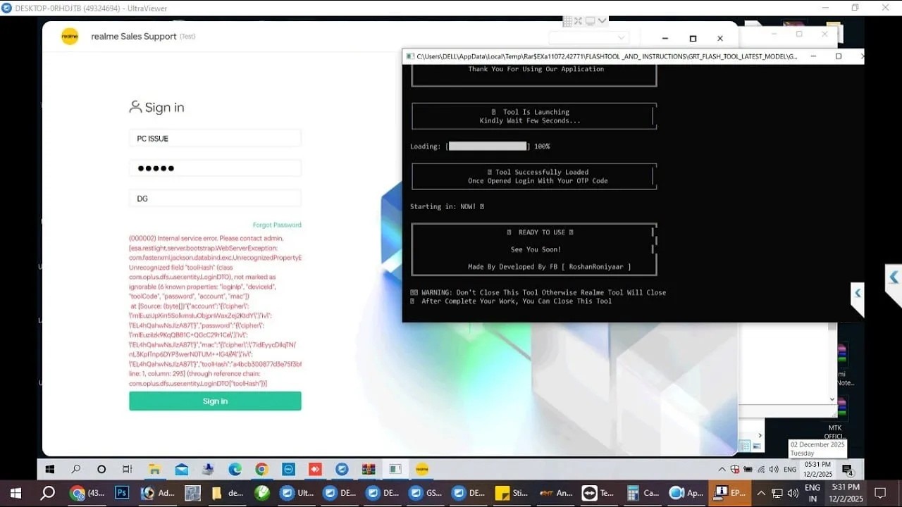 Realme O+ Tool Error 1000070 Fix ✅ | MR Auth Tool Working Solution 2026 🔥