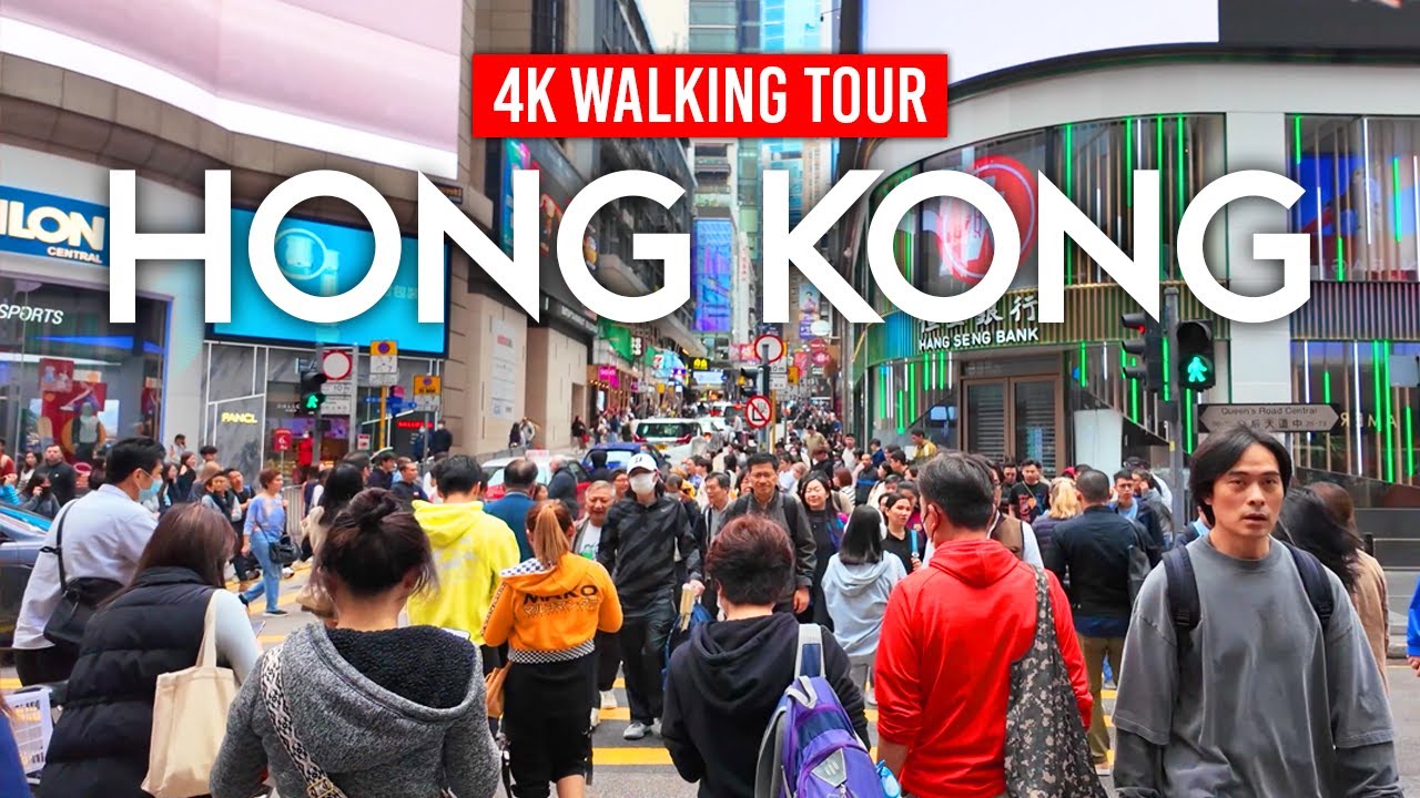 HONG KONG 🇭🇰 Getting Lost In Central District, Walking Tour in 4K