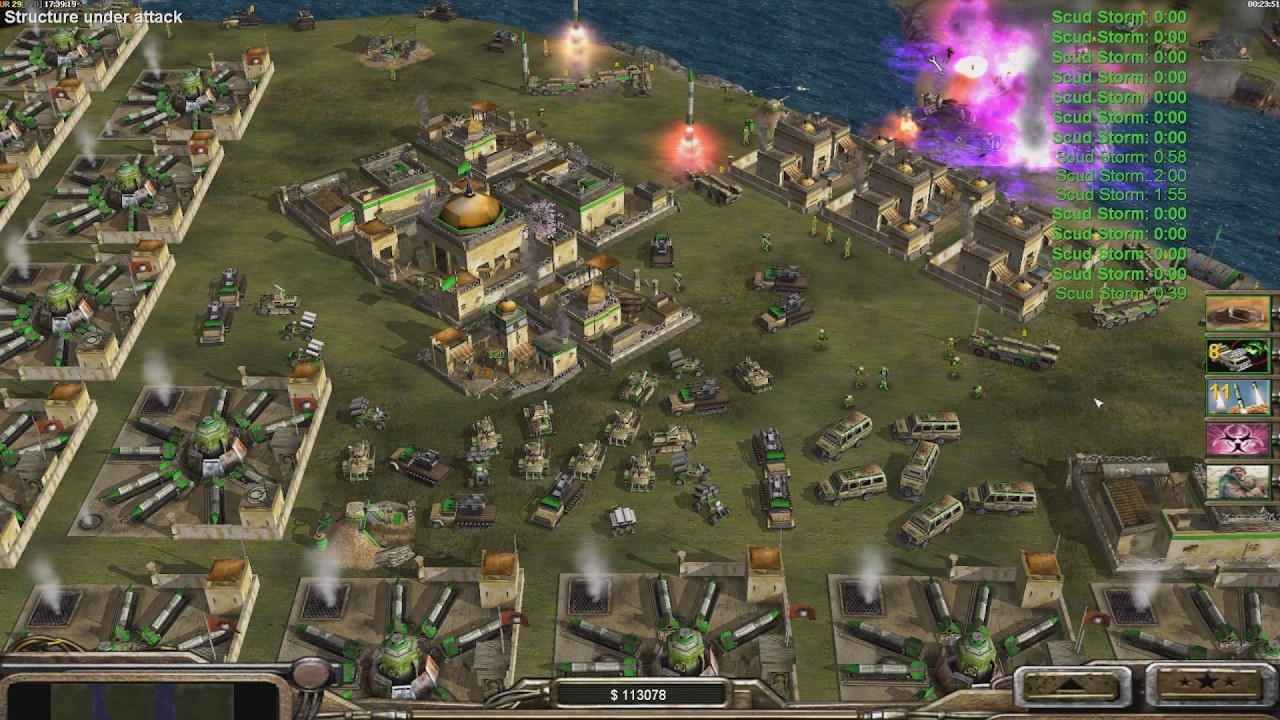 GLA Toxin - Command & Conquer Generals Zero Hour 1 vs 7 HARD Gameplay