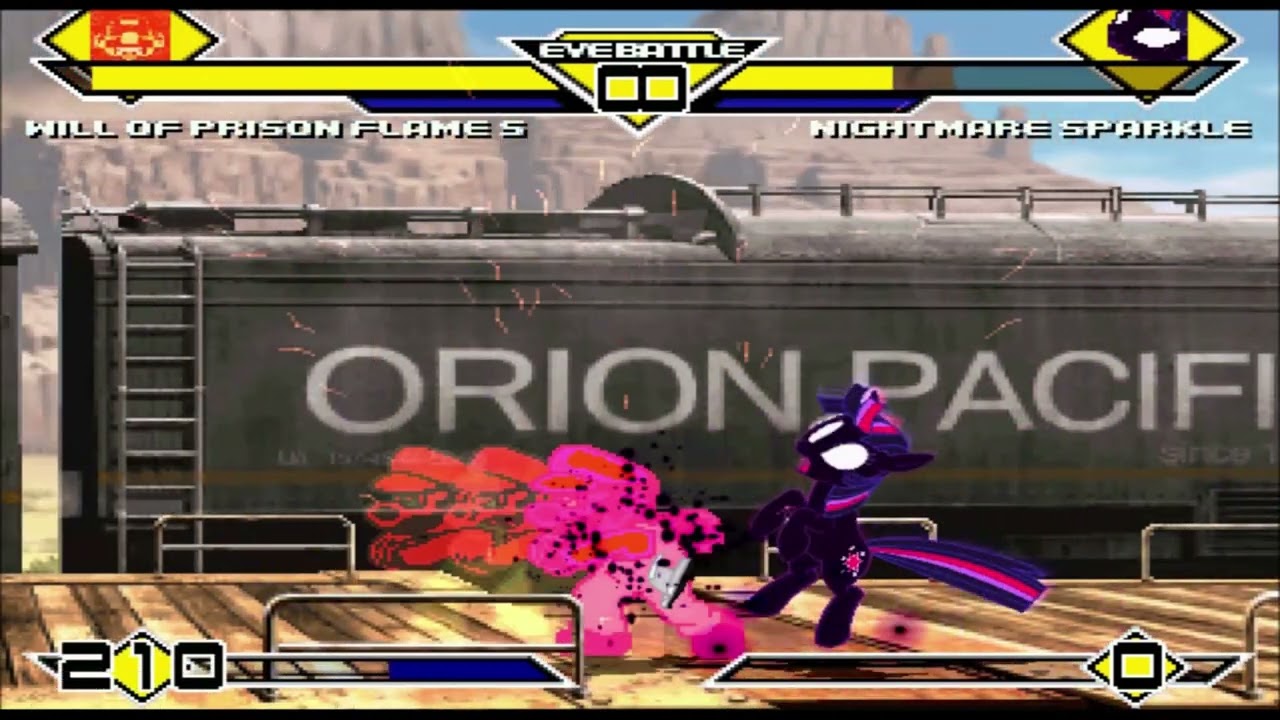 EVE MUGEN Will Of Prison Flame Vs Nightmare Sparkle