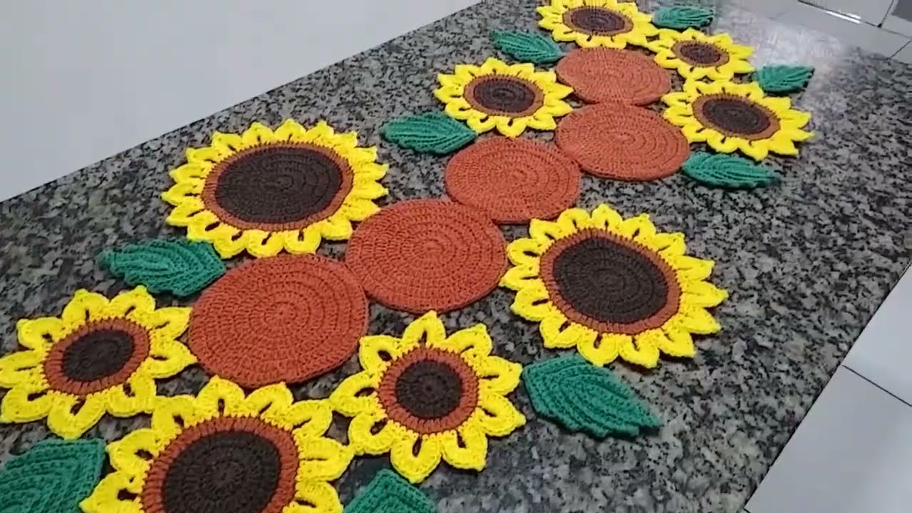 CAMINHO DE MESA GIRASSOL: como fiz a EMENDA