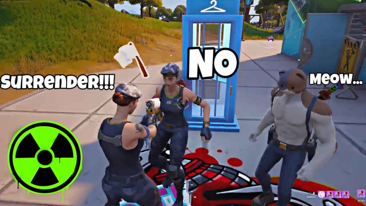 Making A Toxic Player Surrender To Me In Party Royale