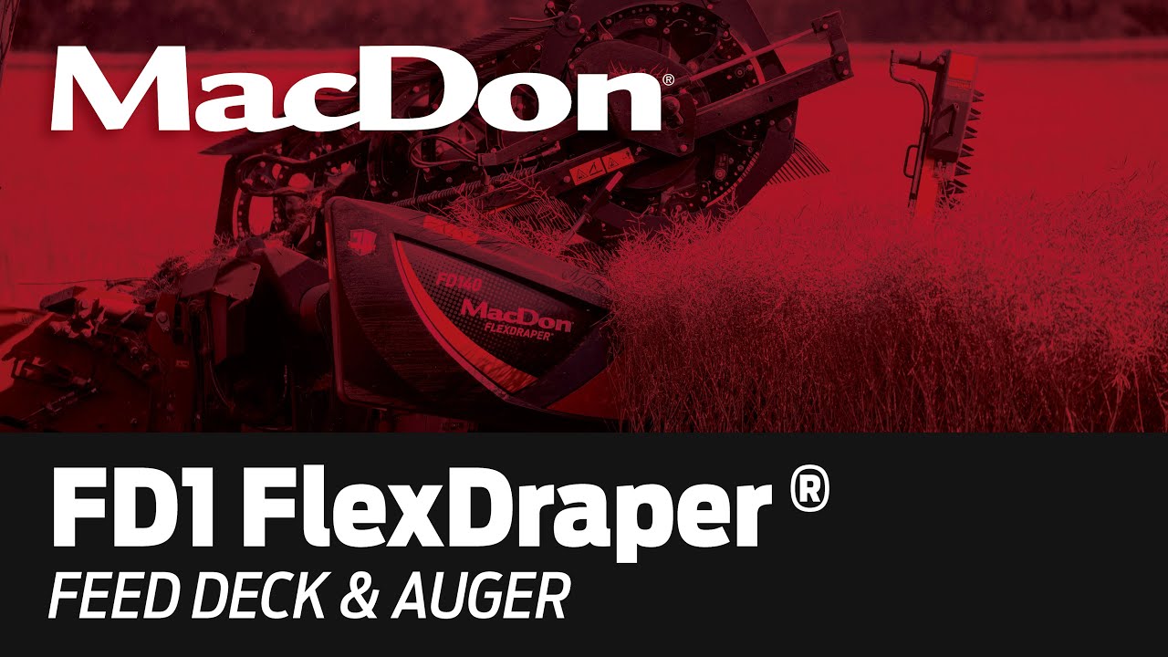 FD1 FlexDraper® Header Walkaround  - Feed Deck & Auger