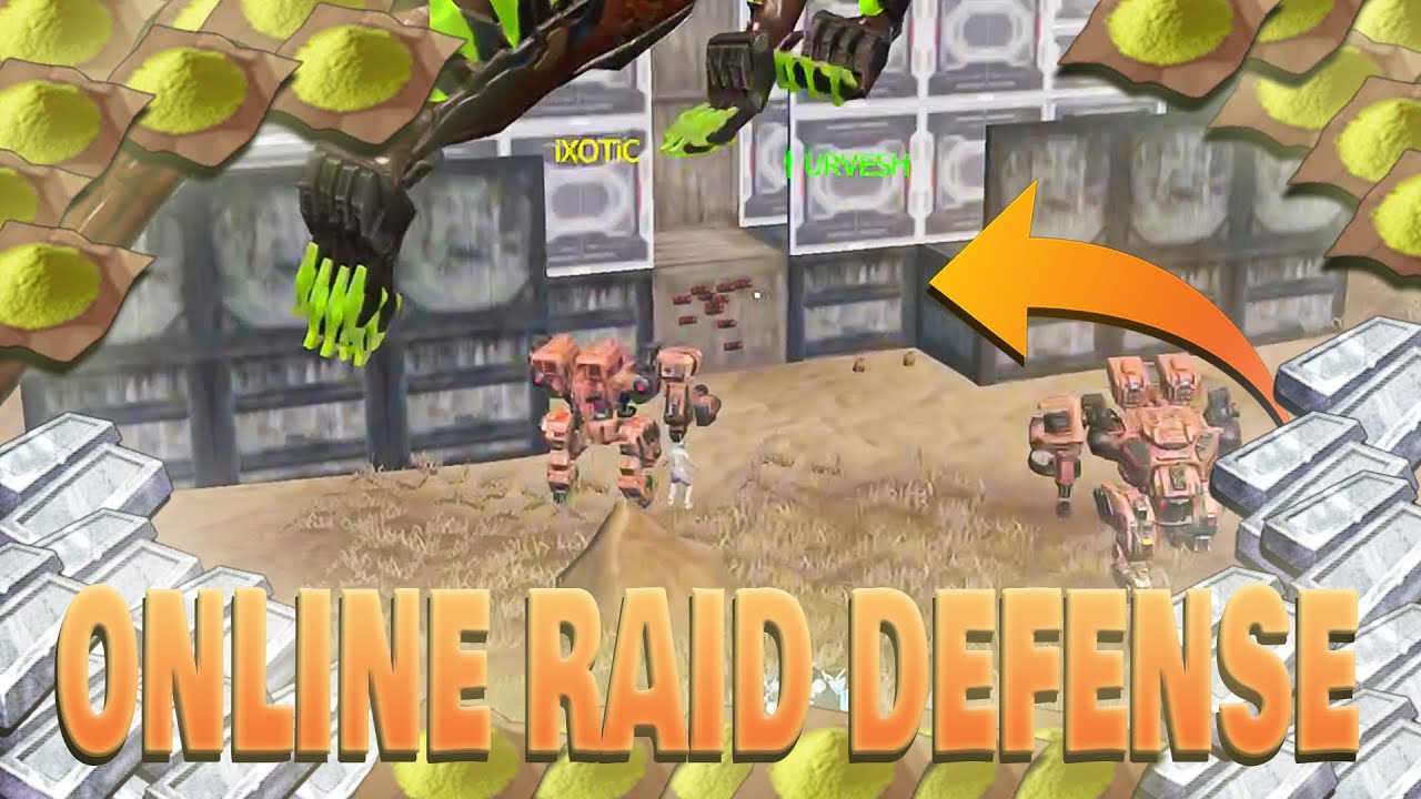 Raid Defense vs Mecha PvPers IDC704 | Toxic Noobs | Last Island of Survival