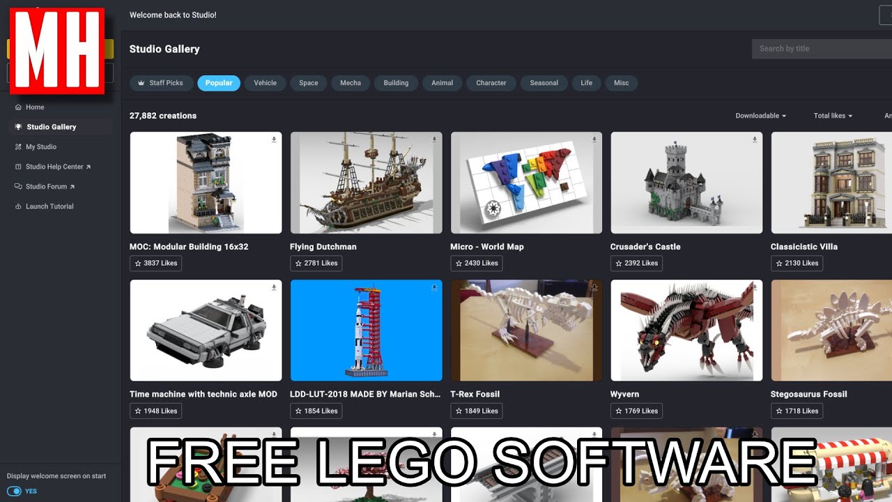 LEGO Building Software, 100% FREE ( Includes an Instruction maker for your build )
