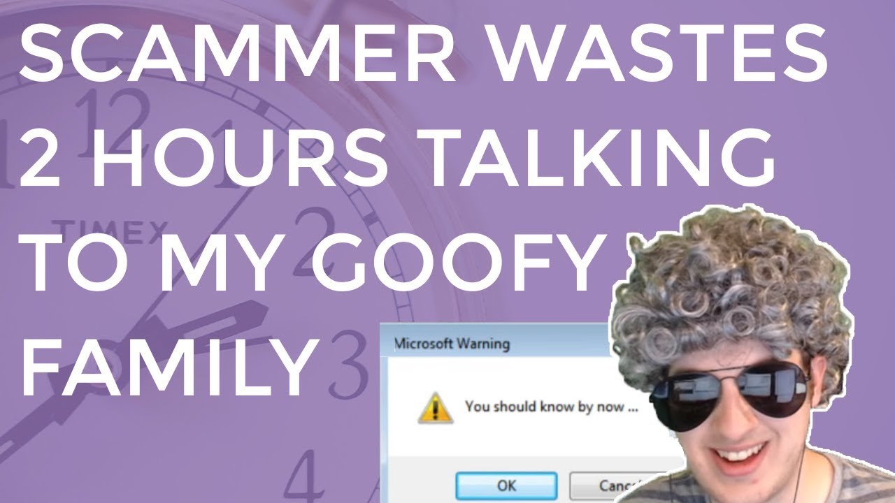Clueless Scammer Wastes  2 Hours With My Goofy Family