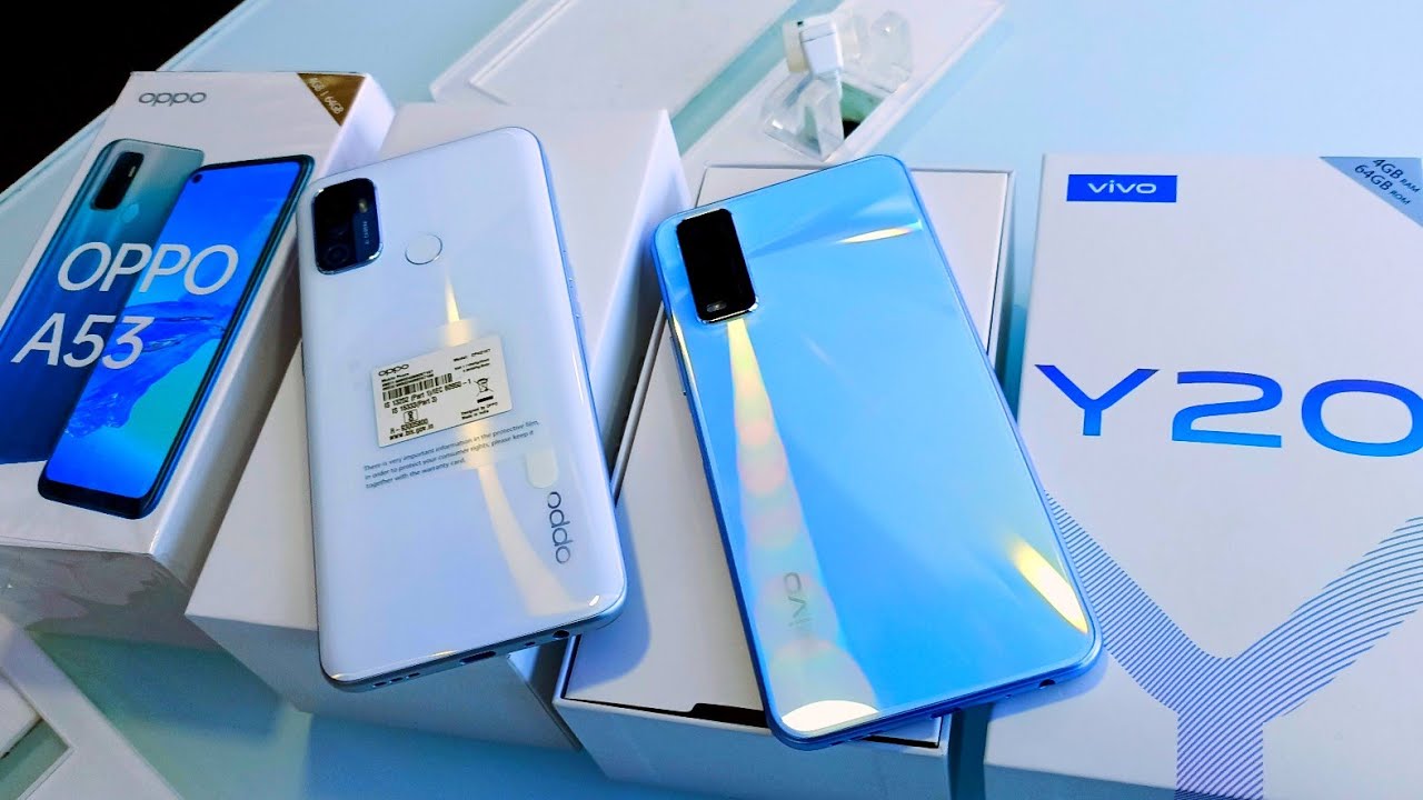 Oppo A53 Vs Vivo Y20 Unboxing & Comparison !! Compare Vivo Y20 Vs Oppo A53 🔥🔥🔥