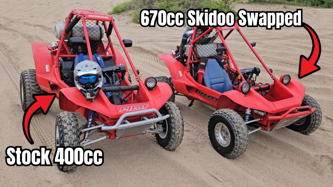 Катаюсь на своем стандартном Honda Pilot и снегоходе Skidoo FL400r