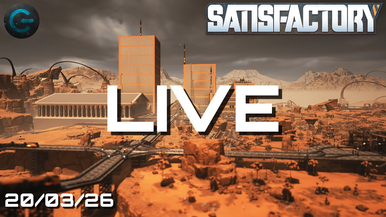 Préparation d'une prod d'EME et de stators - Live du 20/03/26 - Let's Play Satisfactory FR