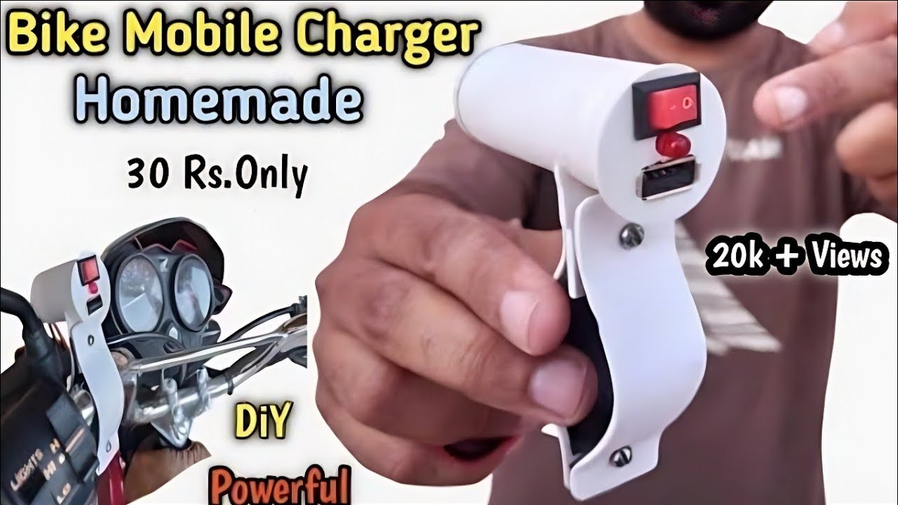 How to Make Mobile Charger for Bike | Motorcycle Mobile Charger Homemade | DIY Bike Charger