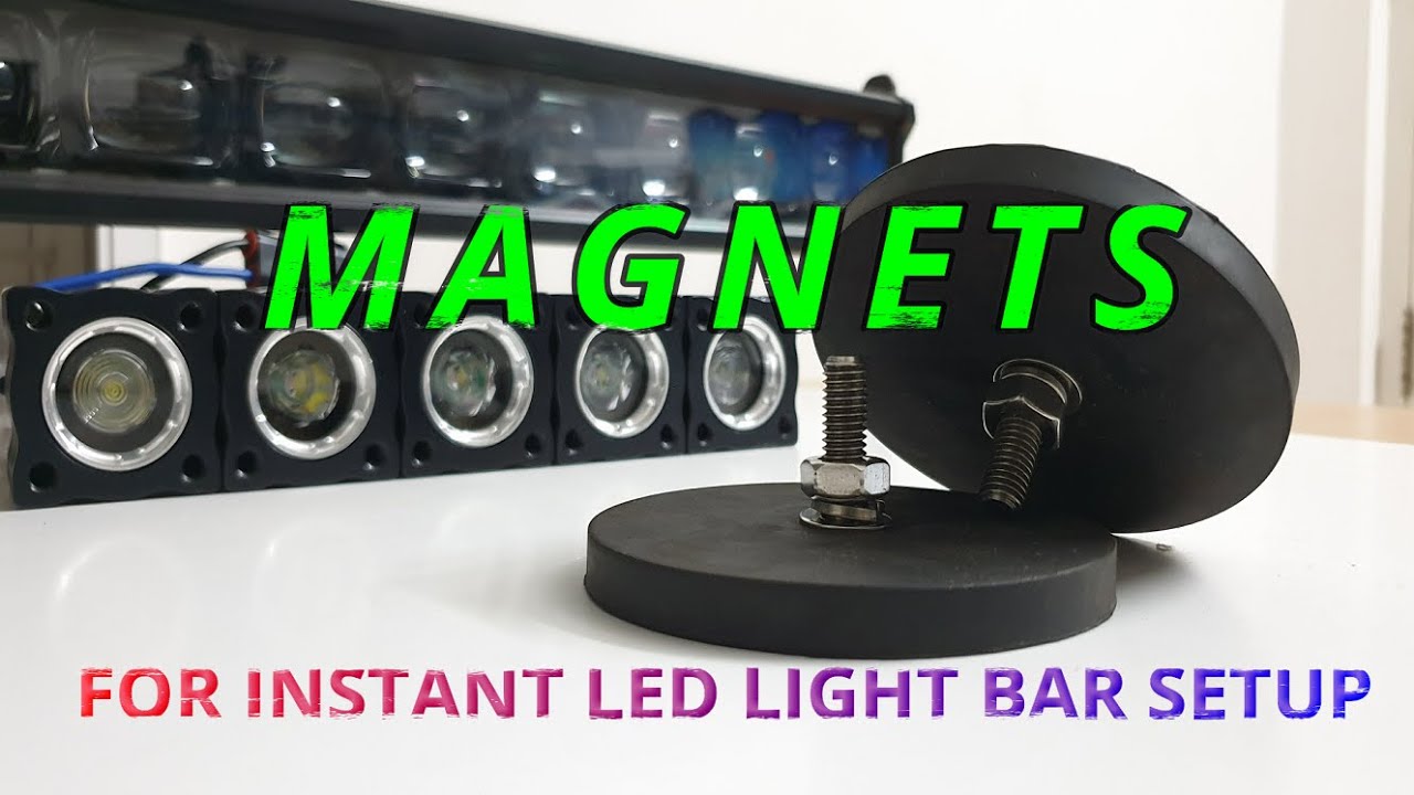 Magnetic Holder for Instant Led Light Bar Setup in Car Truck etc