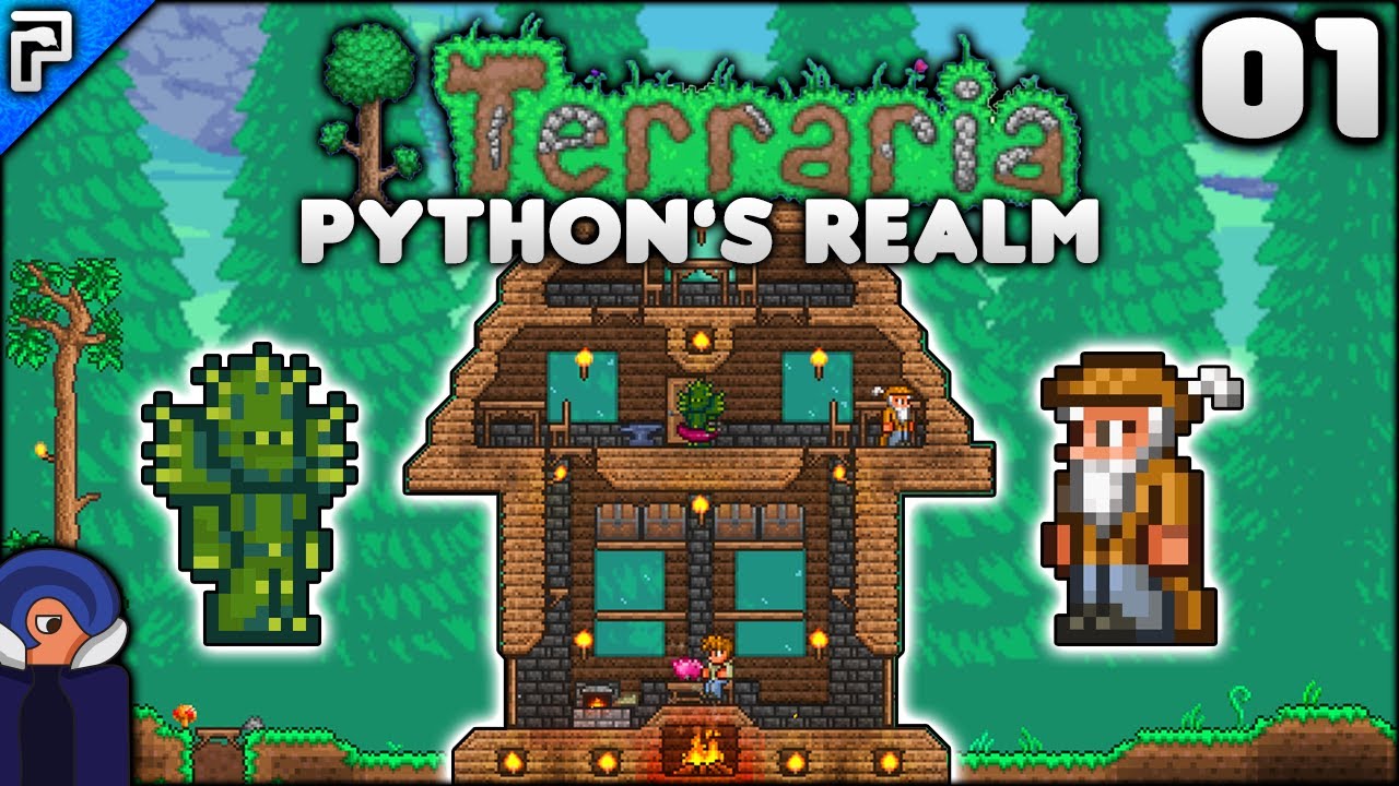 A Whole NEW World! | Python's Realm (Terraria Let's Play) Episode 1