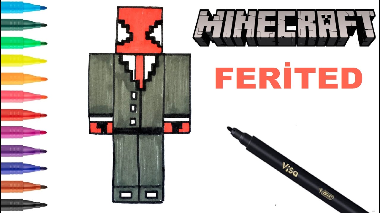 Easy Drawing Minecraft I Kolay Minecraft Ferited Çizimi I Minecraft Nasıl Çizilir?