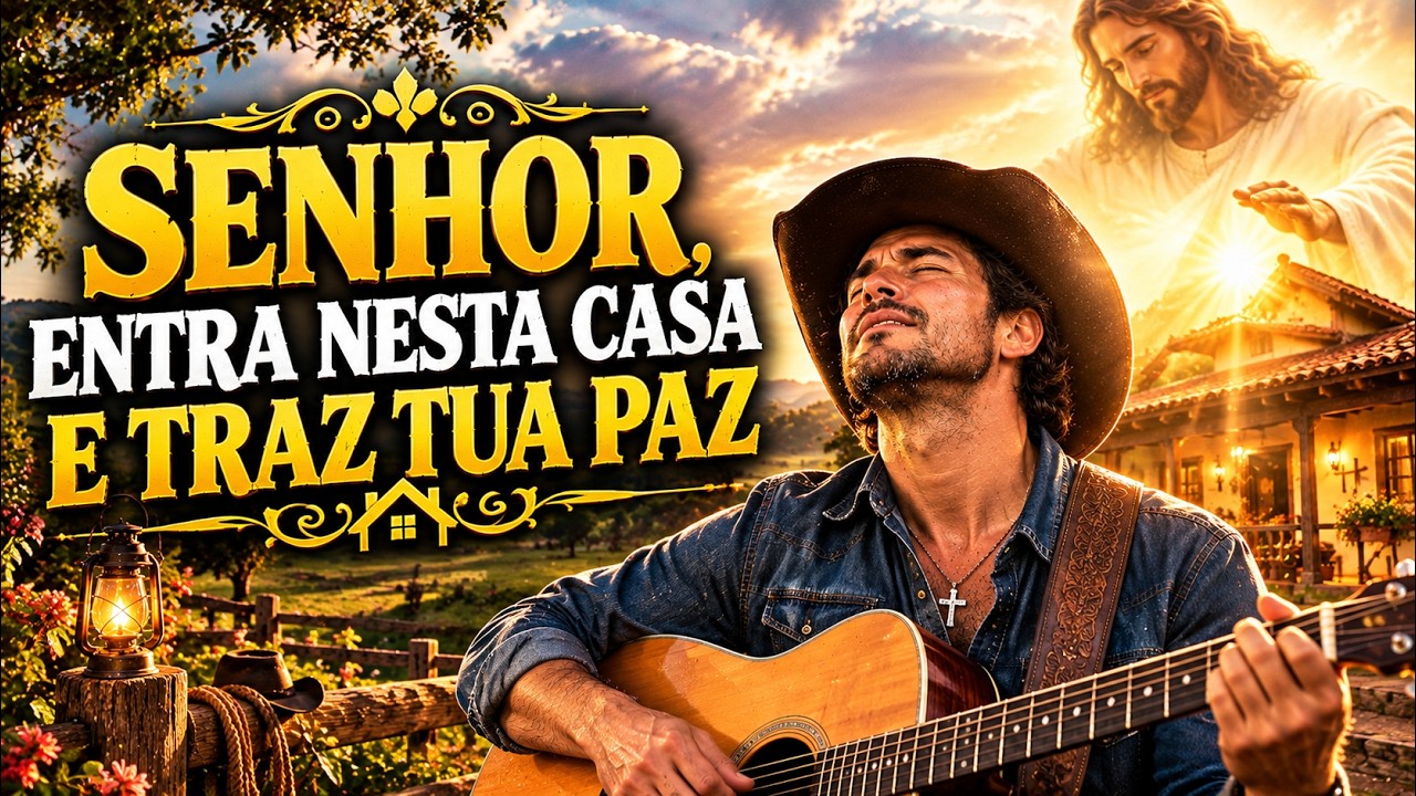 SENHOR, ENTRA NESTA CASA E TRAZ TUA PAZ🌾 LOUVORES SERTANEJO GOSPEL PARA ABEN&Ccedil;OAR SEU LAR